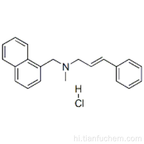 1-नेफ़थलेंमेथेनामाइन, एन-मिथाइल-एन - [(2 ई) -3-फिनाइल-2-प्रोपेन -1-वाईएल] -, हाइड्रोक्लोराइड (1: 1) कैस 65473-14-5